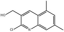 2-CHLORO-5,7-DIMETHYLQUINOLINE-3-METHANOL Struktur