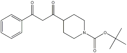 4-(3-OXO-3-PHENYL-PROPIONYL)-PIPERIDINE-1-CARBOXYLIC ACID TERT-BUTYL ESTER Struktur