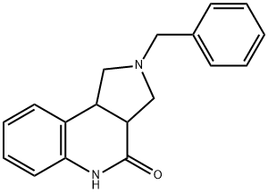 2-芐基-1,2,3,3A,5,9B-六氫-4H-吡咯并[3,4-C]喹啉-4-酮, 1017782-21-6, 結(jié)構(gòu)式