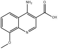 4-Amino-8-methoxyquinoline-3-carboxylic acid Struktur