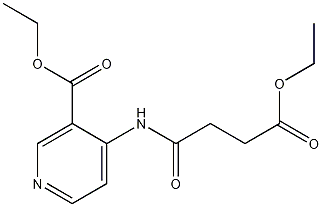 ethyl 4-(4-ethoxy-4-oxobutanamido)nicotinate Struktur