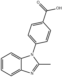 4-(2-methyl-1H-benzo[d]imidazol-1-yl)benzoic acid Struktur