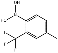 4-Methyl-2-trifluoromethyl-phenylboronic acid Struktur