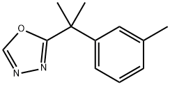 2-(2-m-tolylpropan-2-yl)-1,3,4-oxadiazole Struktur