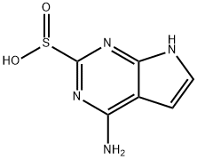 4-Amino-7H-pyrrolo[2,3-d]pyrimidine-2-sulfinic acid Struktur