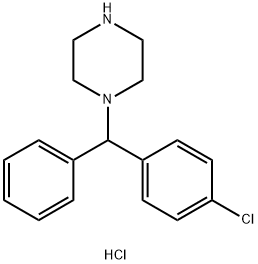 Piperazine, 1-(p-chloro-alpha-phenylbenzyl)-, dihydrochloride Struktur