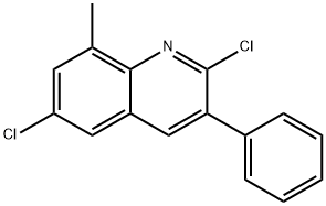 2,6-DICHLORO-8-METHYL-3-PHENYLQUINOLINE Struktur