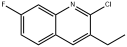 2-CHLORO-3-ETHYL-7-FLUOROQUINOLINE Struktur