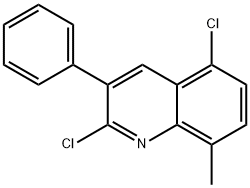 2,5-DICHLORO-8-METHYL-3-PHENYLQUINOLINE Struktur