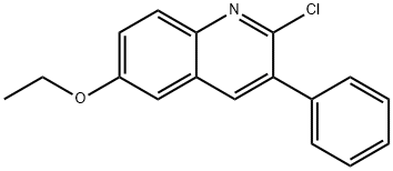 2-CHLORO-6-ETHOXY-3-PHENYLQUINOLINE Struktur