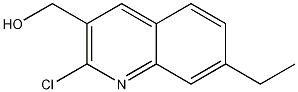 2-CHLORO-7-ETHYLQUINOLINE-3-METHANOL Struktur