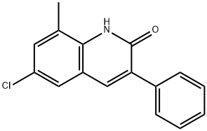 6-CHLORO-8-METHYL-3-PHENYL-2-QUINOLINOL Struktur