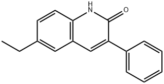 6-ETHYL-3-PHENYL-2-QUINOLINOL Struktur