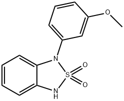 1-(3-Methoxyphenyl)-1,3-dihydro-2,1,3-benzothiadiazole 2,2-dioxide Struktur