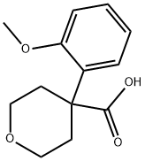 4-(2-methoxyphenyl)tetrahydro-2H-pyran-4-carboxylic acid Struktur