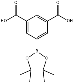 5-(4,4,5,5-Tetramethyl-1,3,2-dioxaborolan-2-yl)isophthalic acid Struktur