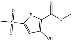 METHYL 3-HYDROXY-5-(METHYLSULFONYL)THIOPHENE-2-CARBOXYLATE Struktur