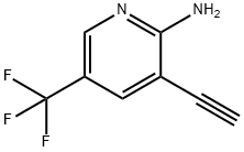 3-Ethynyl-5-(trifluoromethyl)pyridin-2-amine Struktur