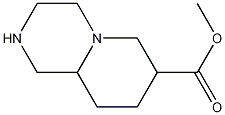 methyl octahydro-1H-pyrido[1,2-a]pyrazine-7-carboxylate Struktur