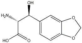 1,3-Benzodioxole-5-propanoicacid,a-amino-b-hydroxy-,[S-(R*,S*)]- Struktur