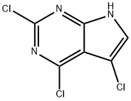 2,4,5-Trichloro-7H-pyrrolo[2,3-d]pyrimidine Struktur