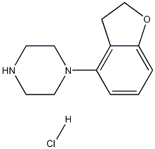 1-(2,3-DIHYDROBENZOFURAN-4-YL)PIPERAZINE HYDROCHLORIDE Struktur