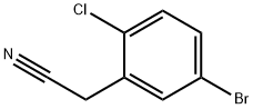 2-(5-bromo-2-chlorophenyl)acetonitrile Struktur