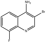 4-Amino-3-bromo-8-fluoroquinoline Struktur