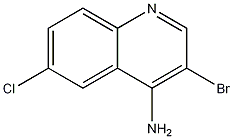 4-Amino-3-bromo-6-chloroquinoline Struktur