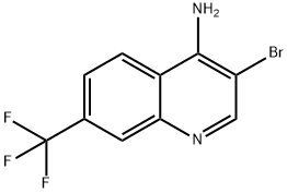 4-Amino-3-bromo-7-trifluoromethylquinoline Struktur