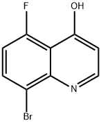 8-bromo-5-fluoroquinolin-4-ol Struktur