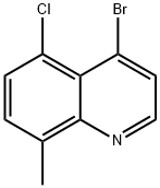 4-BROMO-5-CHLORO-8-METHYLQUINOLINE Struktur