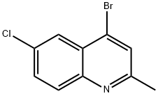 4-BROMO-6-CHLORO-2-METHYLQUINOLINE Struktur