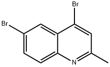 4,6-DIBROMO-2-METHYLQUINOLINE Struktur