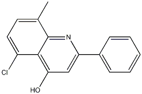 5-CHLORO-8-METHYL-2-PHENYL-4-QUINOLINOL Struktur