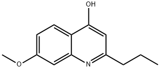 7-METHOXY-2-PROPYL-4-QUINOLINOL Struktur