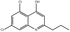 5,7-DICHLORO-2-PROPYL-4-QUINOLINOL Struktur