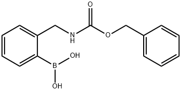 2-((benzyloxycarbonylamino)methyl)phenylboronic acid Struktur