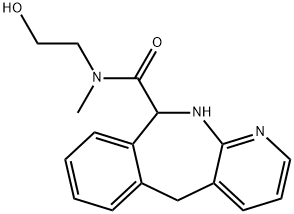 10,11-Dihydro-N-(2-hydroxyethyl)-N-methyl-5H-pyrido[2,3-c][2]benzazepine-10-carboxamide Struktur