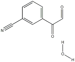 M-CYANOPHENYLGLYOXAL HYDRATE Struktur