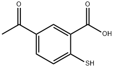 5-acetyl-2-mercapto-Benzoic acid Struktur