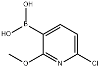 6-Chloro-2-methoxypyridine-3-boronic acid Struktur