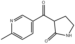 6-Methyl-3-pyridoyl-2-pyrrolidinone Struktur