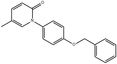 1-(4-Benzyloxyphenyl)-5-methyl-2(1H)-pyridone Struktur