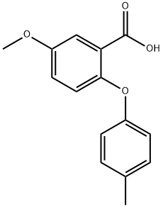 5-METHOXY-2-(P-TOLYLOXY)BENZOIC ACID Struktur