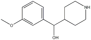 (3-Methoxy-phenyl)-piperidin-4-yl-methanol Struktur