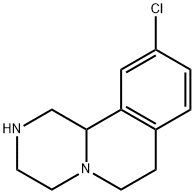 10-CHLORO-2,3,4,6,7,11B-HEXAHYDRO-1H-PYRAZINO[2,1-A]ISOQUINOLINE Struktur