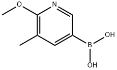 2-Methoxy-3-methylpyridine-5-boronicacid Struktur