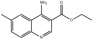 4-Amino-6-methylquinoline-3-carboxylic acid ethyl ester Struktur