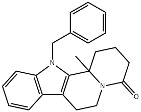 12-BENZYL-12B-METHYL-1,2,3,6,7,12B-HEXAHYDROINDOLO[2,3-A]QUINOLIZIN-4(12H)-ONE Struktur